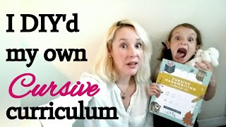 HOW WE MADE OUR OWN CURSIVE CURRICULUM | Homeschool DIY | Teaching Cursive