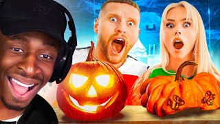 ETHAN VS FAITH PUMPKIN CHALLENGE!!