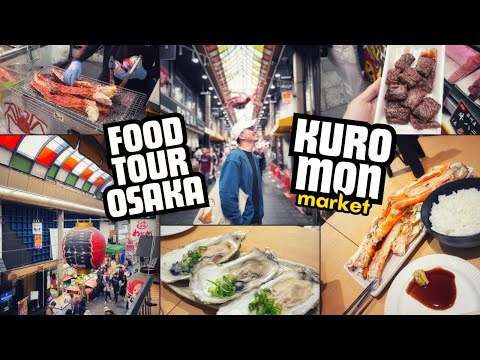 🇯🇵Du Lịch Nhật Bản #24 Food Tour Osaka - Ăn Sập Chợ Kuromon - Thiên đường Ẩm thực Osaka