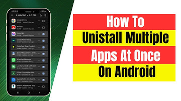 How to Uninstall Multiple Apps at Once Android (Quick , Simple & Easy)