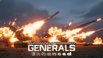 C&C Generals Enhanced Mod | USA 1vs 5 GLA – Brutal AI Cinematic RTS Combat