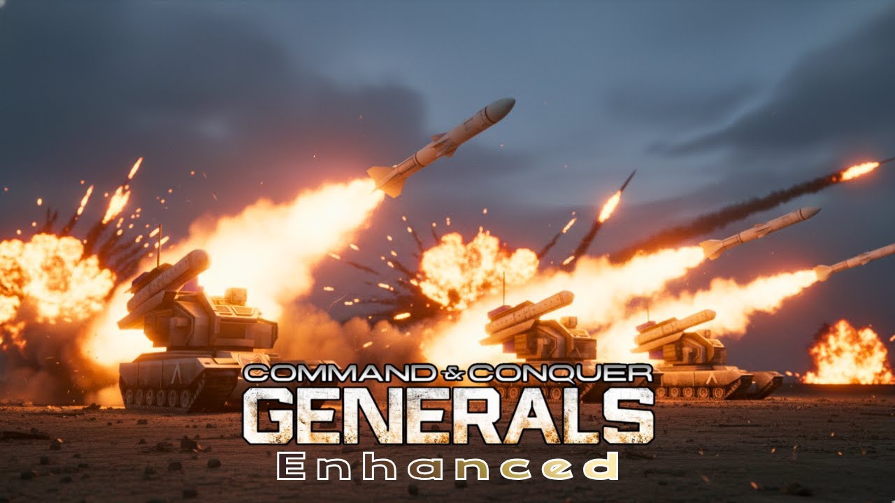 C&C Generals Enhanced Mod | USA 1vs5 GLA – Жестокие кинематографичные бои в жанре RTS с ИИ