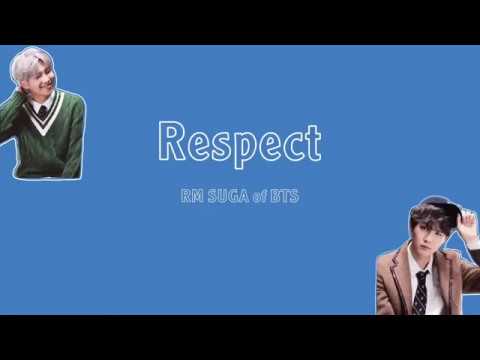 【日本語字幕/カナルビ】RM SUGA of BTS(방탄소년단/防弾少年団) - Respect