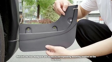 How to install mud flaps of model y juniper?