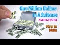 DIY Miniature One Million Dollars in a Suitcase | DollHouse | No Polymer Clay!