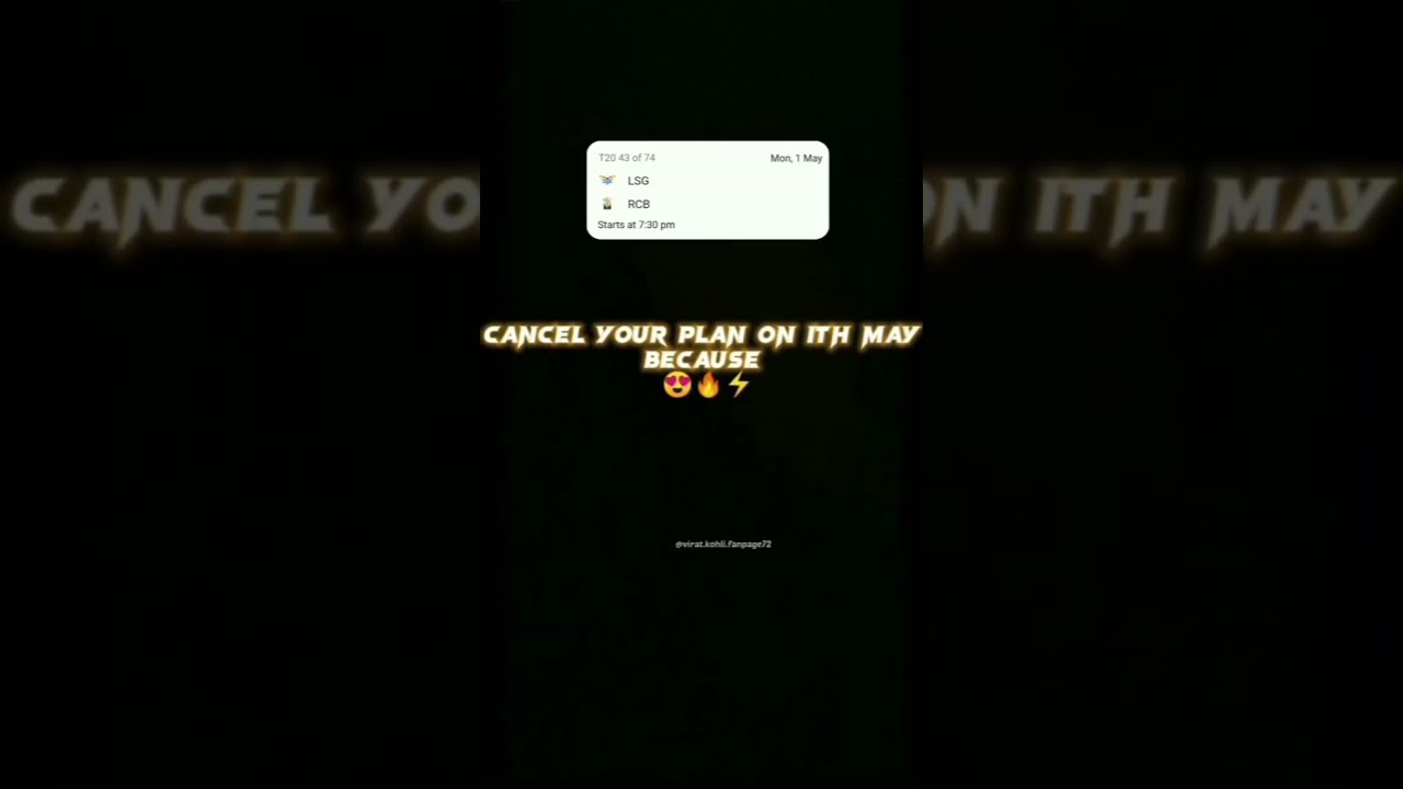 RCB VS LSG Revenge Taken Successfully 😈🤫