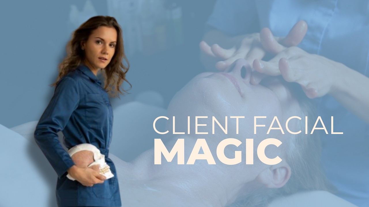Professional Facial Massage Techniques | Step-by-Step Face Massage on the client
