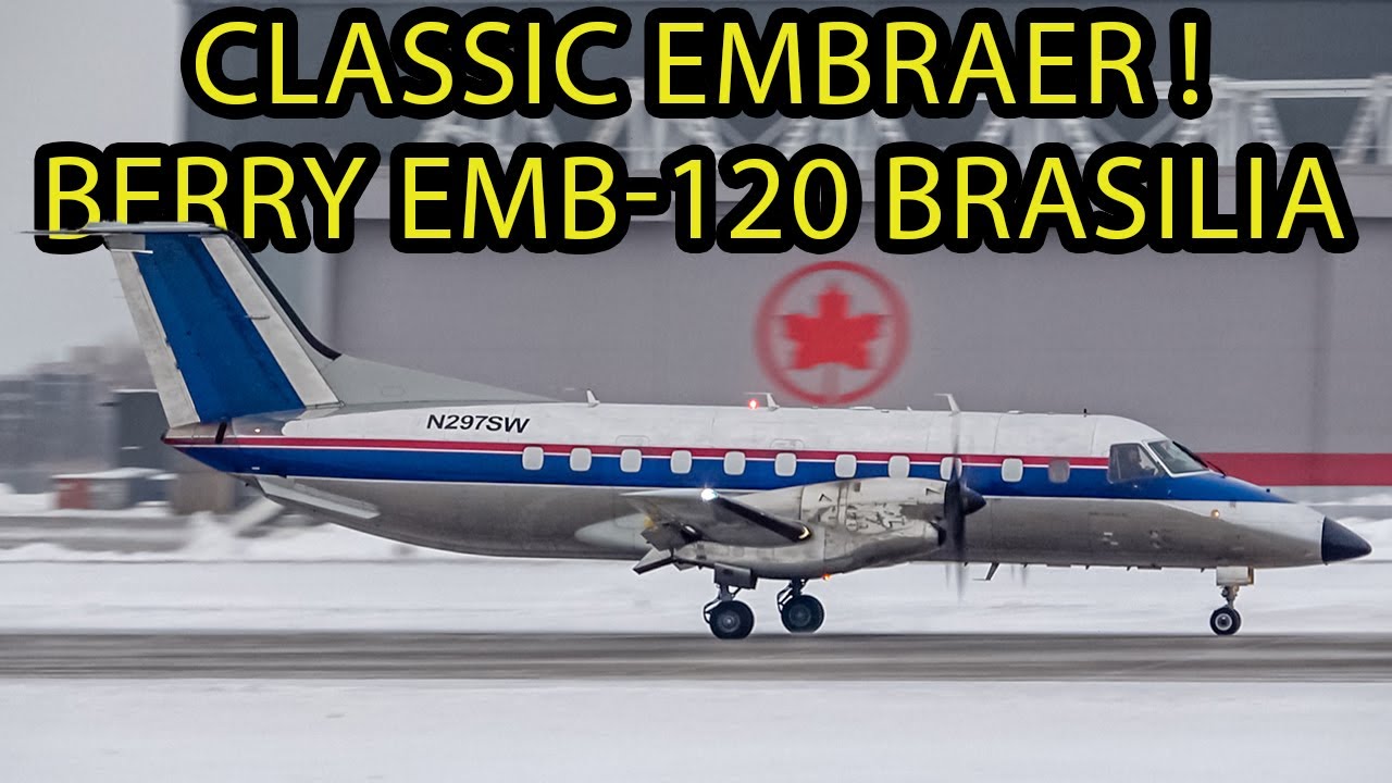 Classic Embraer! Berry EMB-120 Brasilia in action in Montreal (YUL/CYUL)