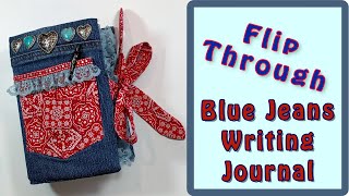 Blue Jeans & Bandana Junk Journal Flip Through both empty & full