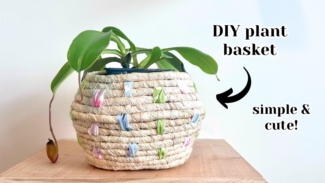 Plant basket DIY  simple & cute!