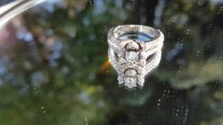 Diamond Engagement 'Lotus Ring'.