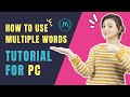 How to use || Multiple words AI text generation tool || AI text writer || content writing || for pc