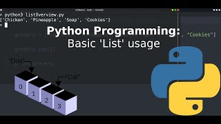 Python Programming Tutorial #2: The Basics of Python 'Lists'