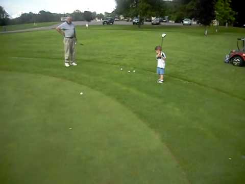 Papa Don and Eric golfing 3 7.24.10