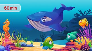 Sea Animals and Relaxing Music for Children | Fish, Whale, Shark, Turtle | Lullaby for Kids &amp; Babies