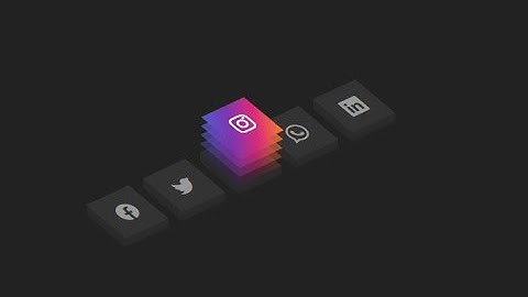 Iconos de Redes Sociales con CSS 3D Efecto Hover | Iconos Bootstrap