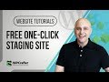 How To Setup A WordPress Staging Site - Free One Click Solution