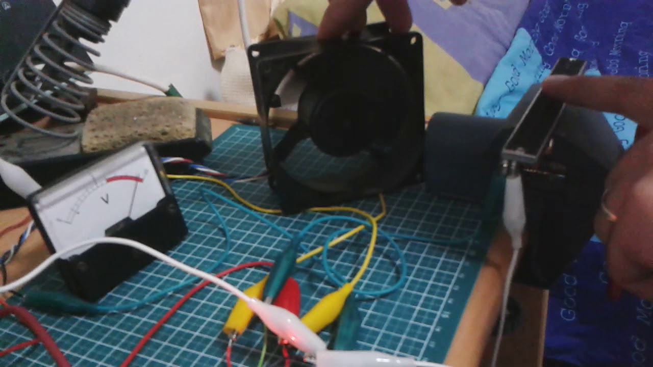 PC fan controlled by slider potentiometer YouTube