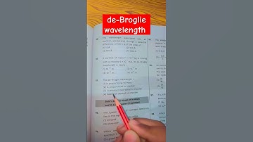 de-Broglie wavelength question #aiims #neet #ytshorts #shorts