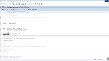 SAP ABAP Characters Strings - Concatenate