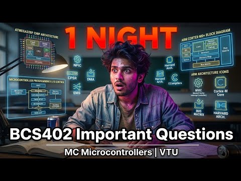 BCS402 Microcontrollers &  Pass Guaranteed! 🔥 | VTU  | All 5 Modules Important Questions