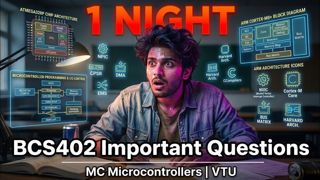 BCS402 Microcontrollers & Pass Guaranteed! 🔥 | VTU | All 5 Modules ...