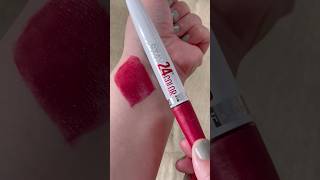 Maybelline Super Stay 24 Color  Shade010 Reliable Raspberry shorts maybelline lipstick