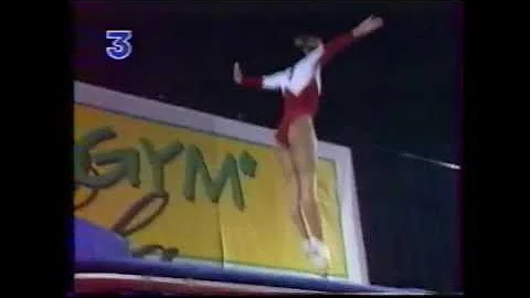 Andrea HOLMES (GBR) trampoline - 1994 Milk Gym Gala