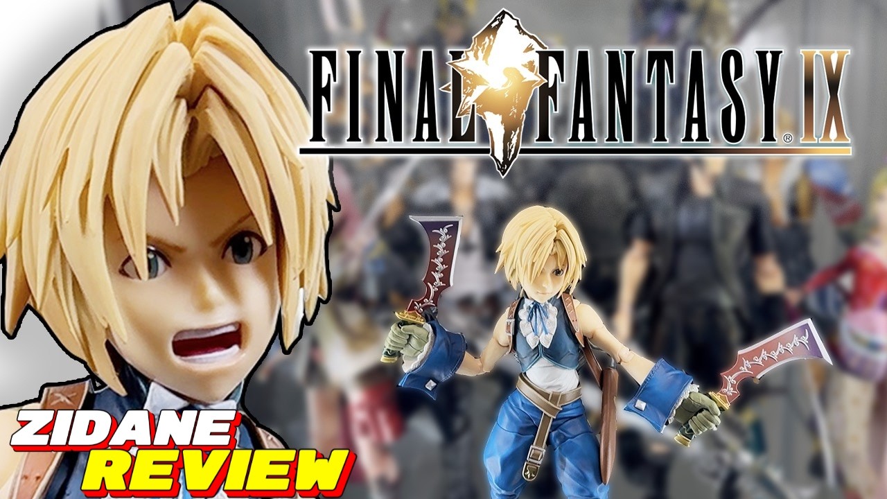 FINAL FANTASY IX ZIDANE REVIEW! PLAY ARTS SHIN action figure - YouTube