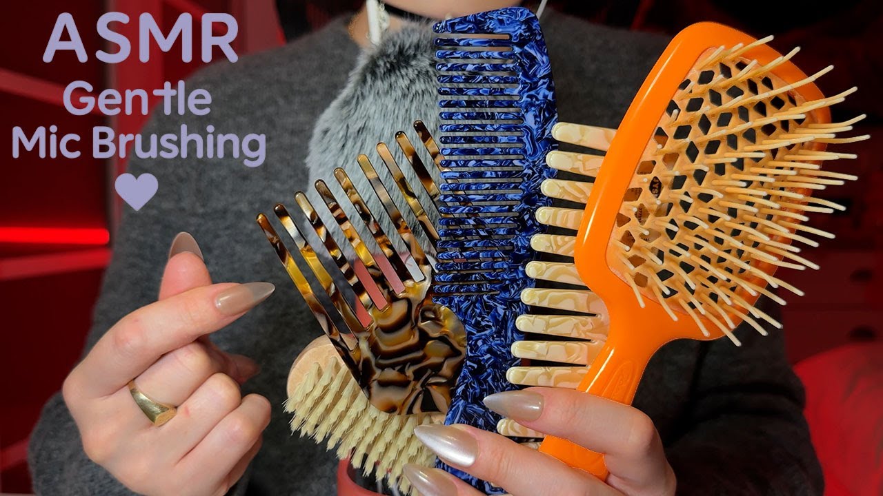 ASMR Mic Brushing Variety 💜 Soft Brushes for Sleep (No Talking) – Fall 2025