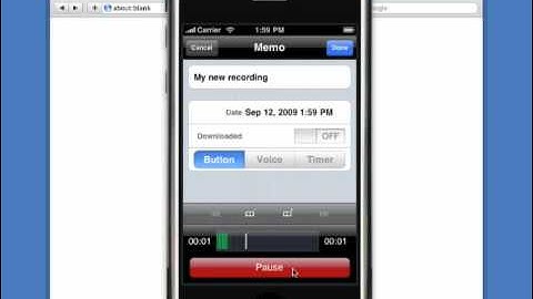 Audio Memos Tutorial