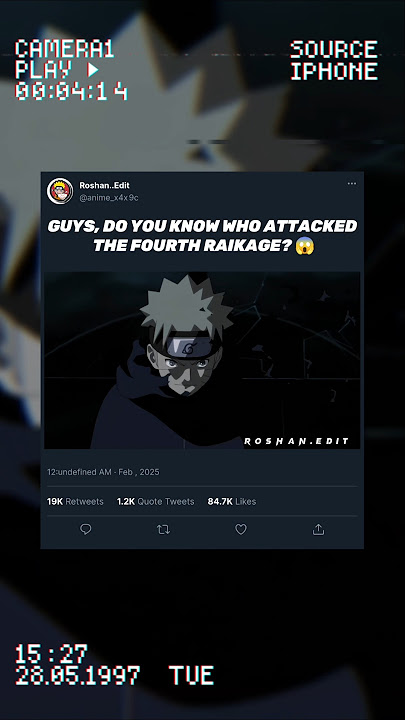 guys do you know who attacked fourth raikage 😱#shorts #naruto