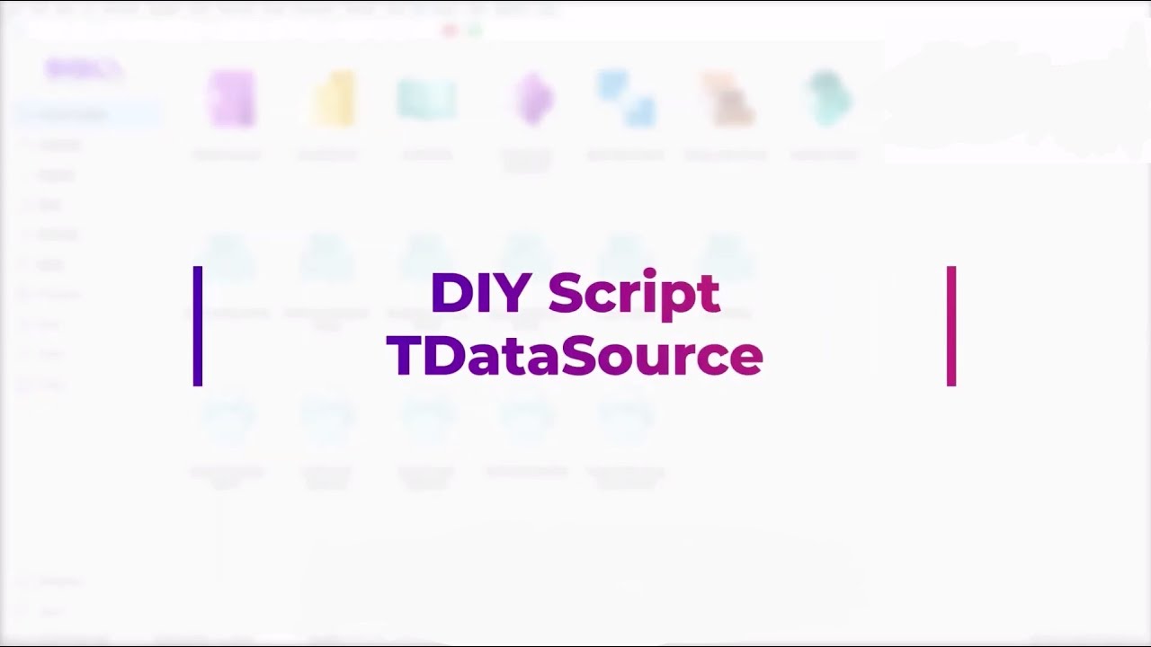 DIY Script TDataSource - Alpine Software Solutions - YouTube