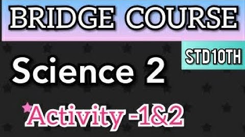 10th Bridge Course | Science 2 | Activity 1, 2 | 10 वी चा सेतू अभ्यासक्रम |Maharashtra| @Study Best
