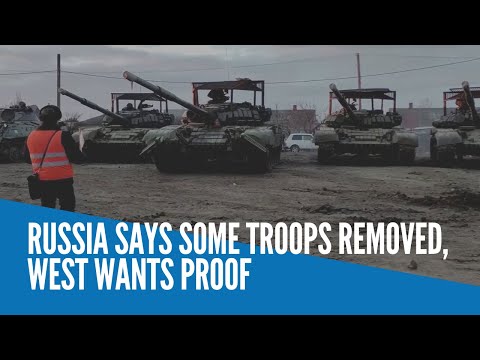 Russia says some troops removed, West wants proof