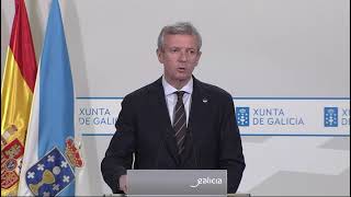 Alfonso Rueda anunciando concentracións parcelarias