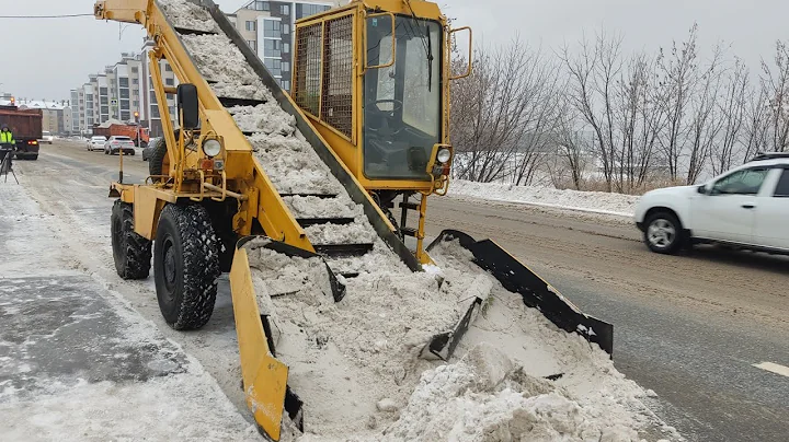 A day at work on snow removal. Plowing first snow.