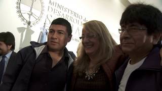 Alicia Kirchner presentó la primera producción nacional de chalecos antibalas