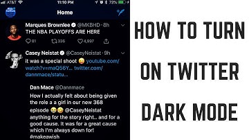 How to Turn on Twitter Dark Mode