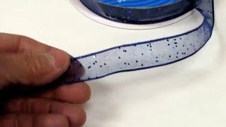 Royal Blue Sparkle Corsage Ribbon