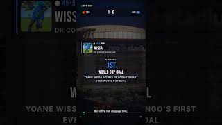 Portugal 1-1 DR Congo: Wissa Earns Congo's First WC Goal 🇨🇩| WC 2026 #shorts #worldcup2026 #portugal