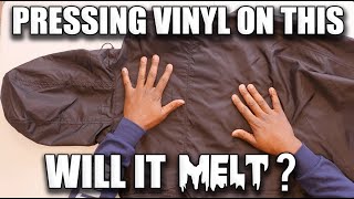 Cameo 4 Plus | Heat Pressing Vinyl onto Plastic feeling Jacket | Will it melt?