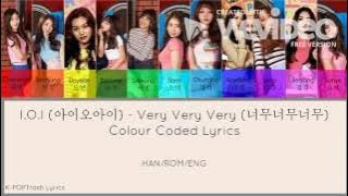 Very Very Very (너무너무너무) - I.O.I (아이오아이) Colour Coded Lyrics (HAN/ROM/ENG)
