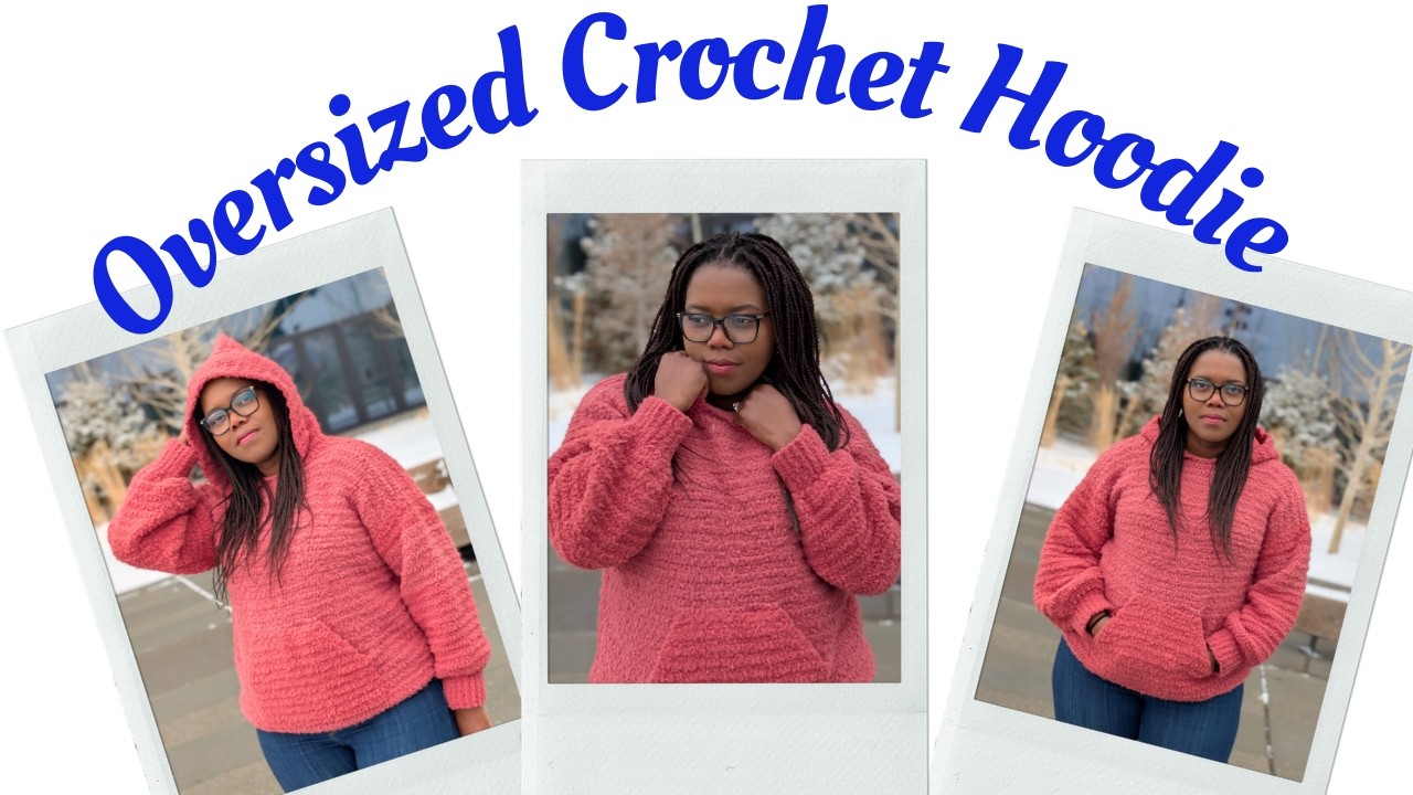 Cozy Textured Crochet Hoodie Tutorial | Chunky Crochet Hooded 