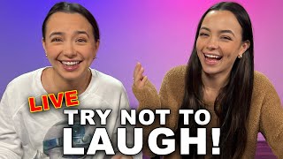 TRY NOT TO LAUGH CHALLENGE! Merrell Twins Live