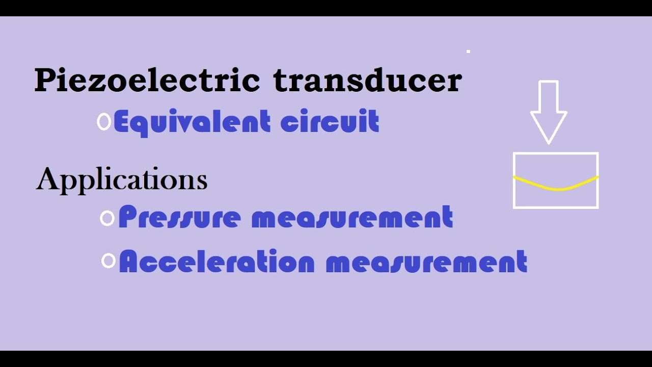 Piezoelectric Equivalent circuit, Pressure measurement, Acceleration