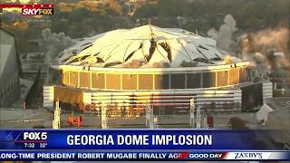 انهيار ملعب جورجيا دوم على الهواء مباشرة في برنامج Good Day Atlanta screenshot 2