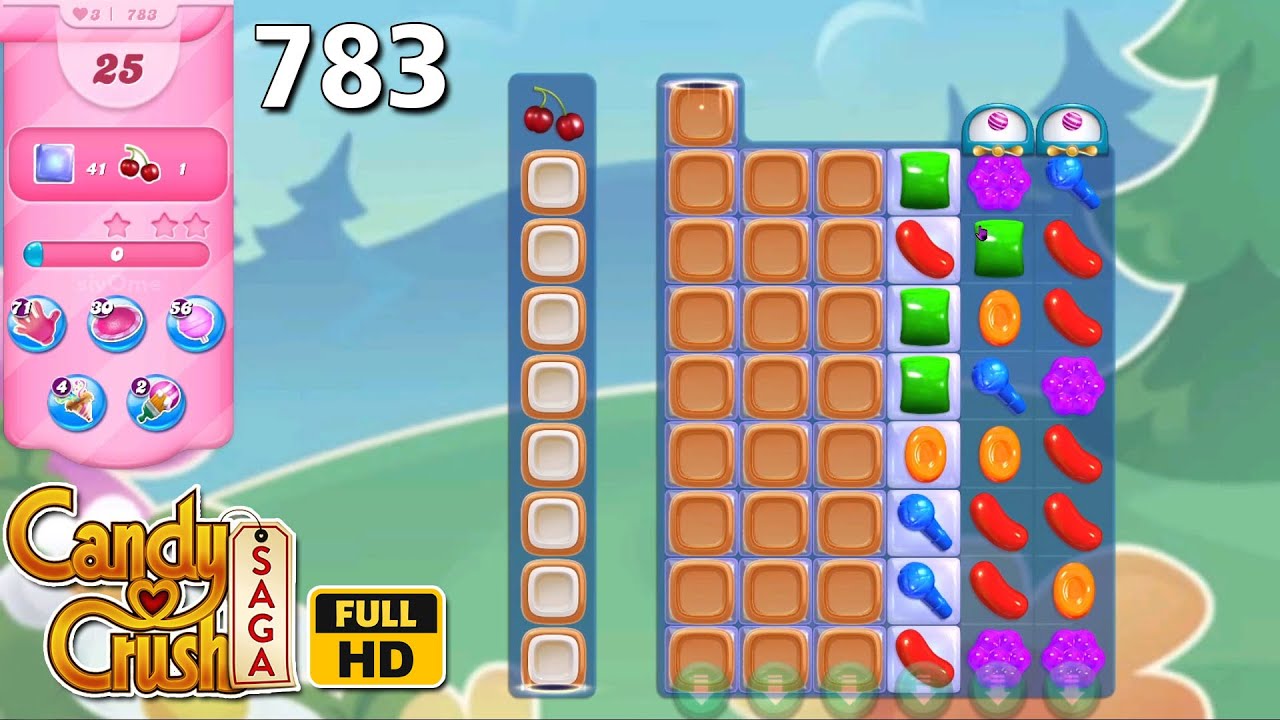 Candy Crush Saga Level-783 [NO BOOSTER] FULL HD Game Play - YouTube