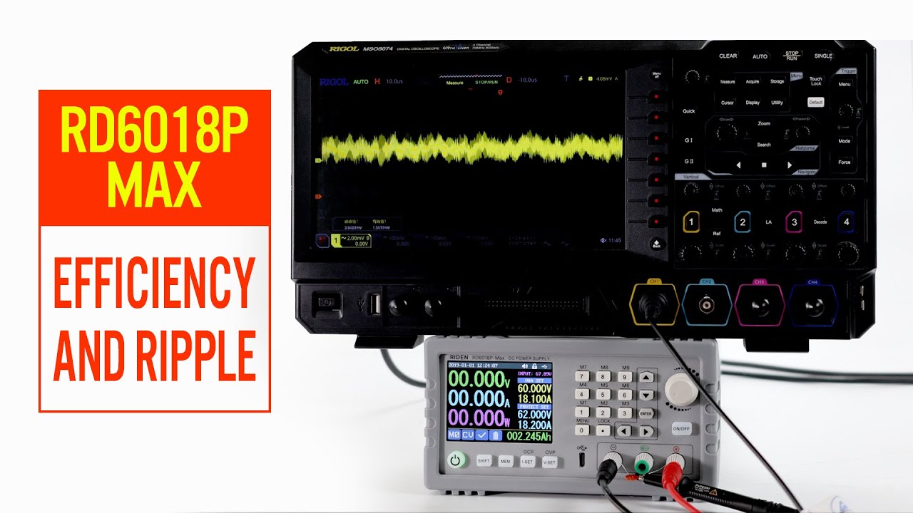 Vpp Ripple New RD6018P-Max released: actual ripple test, low to 10mV, technical ...