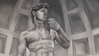 Time lapse of my oil painting of Sam Golbach screenshot 1